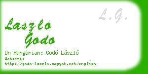 laszlo godo business card
